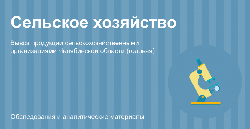 Вывоз продукции сельскохозяйственными организациями Челябинской области