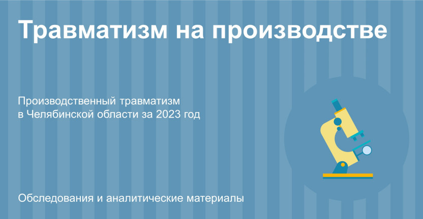 Травматизм на производстве в Челябинской области  за 2023 год