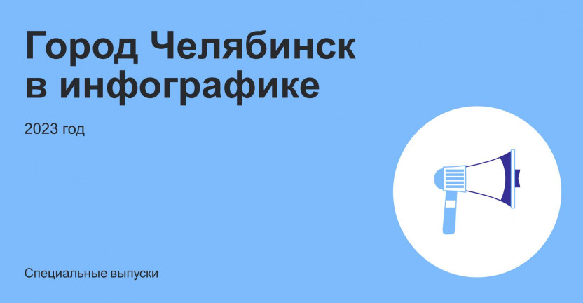 Город Челябинск в инфографике 2023 года